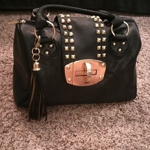 Black Studded Arm Bag